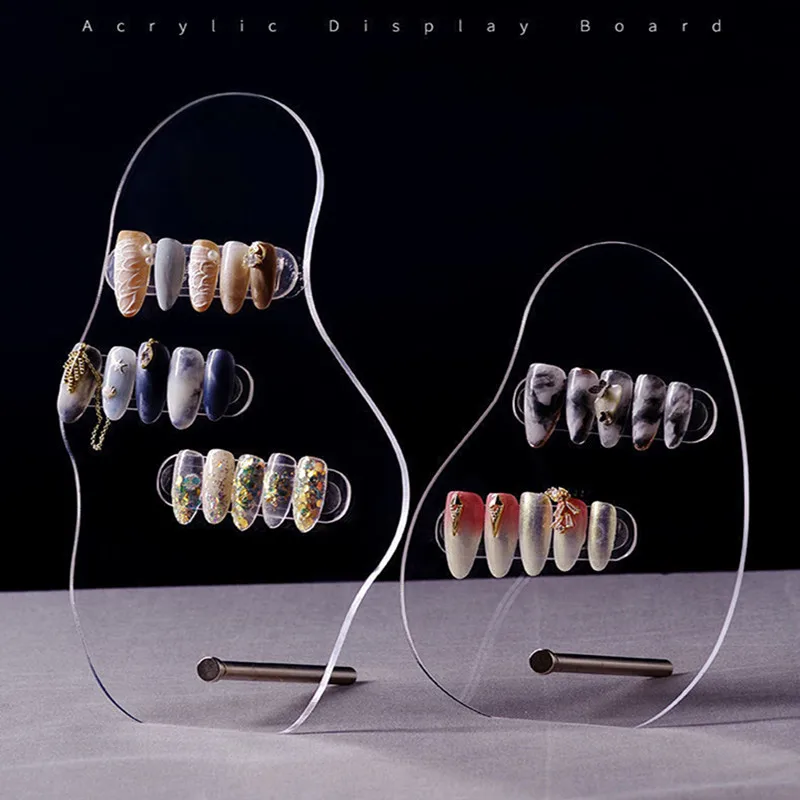 Irregular Shape Acrylic Nail Tips Display Stand DIY Nail Art Showing Shelf Gel Nail Polish Color Card Display Stand
Irregular Shape Acrylic Nail Tips Display Stand DIY Nail Art Showing Shelf Gel Nail Polish Color Card Display Stand