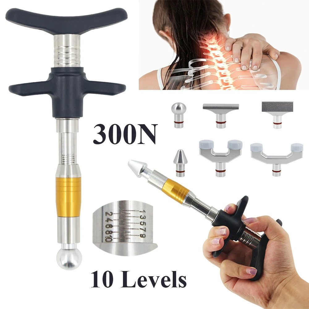 Chiropractic Gun 10 Levels 6 Heads Spine Therapy Correction Gun Chiropractic Adjustment Tool Body Relax Physiotherapy Massager
Chiropractic Gun 10 Levels 6 Heads Spine Therapy Correction Gun Chiropractic Adjustment Tool Body Relax Physiotherapy Massager