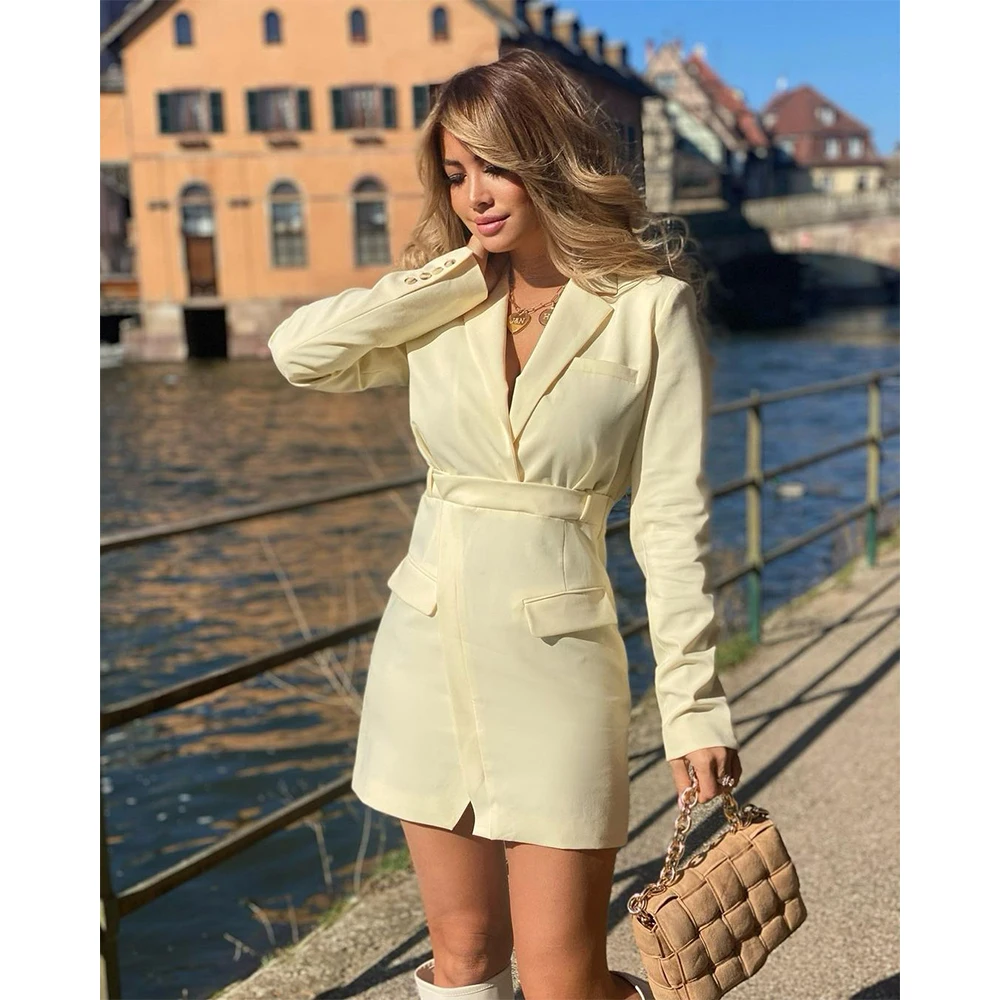2021 New Women Long Blazer High Waist Long Sleeves Dress-style blazer Fashion Casual Elegant Lady Woman Suit Outfit
2021 New Women Long Blazer High Waist Long Sleeves Dress-style blazer Fashion Casual Elegant Lady Woman Suit Outfit