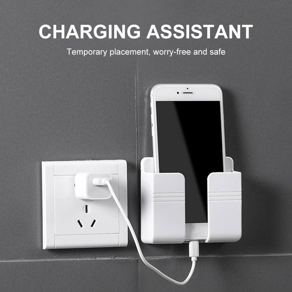 Multifunctional Wall Mount Phone Holder Adhesive Punch Free Remote Control Holder Plug Organizer Storage Rack for Home Bedroom
Multifunctional Wall Mount Phone Holder Adhesive Punch Free Remote Control Holder Plug Organizer Storage Rack for Home Bedroom