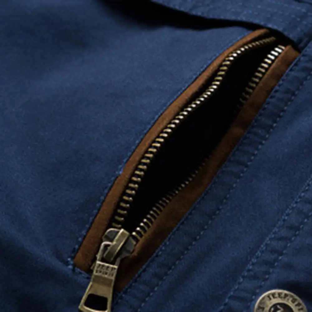 Jacket Solid Stand Collar Men Multi Pockets Zipper Coat Men Outdoor Windbreaker Motorcycle Jackets Casual Warm Business Coats
Jacket Solid Stand Collar Men Multi Pockets Zipper Coat Men Outdoor Windbreaker Motorcycle Jackets Casual Warm Business Coats