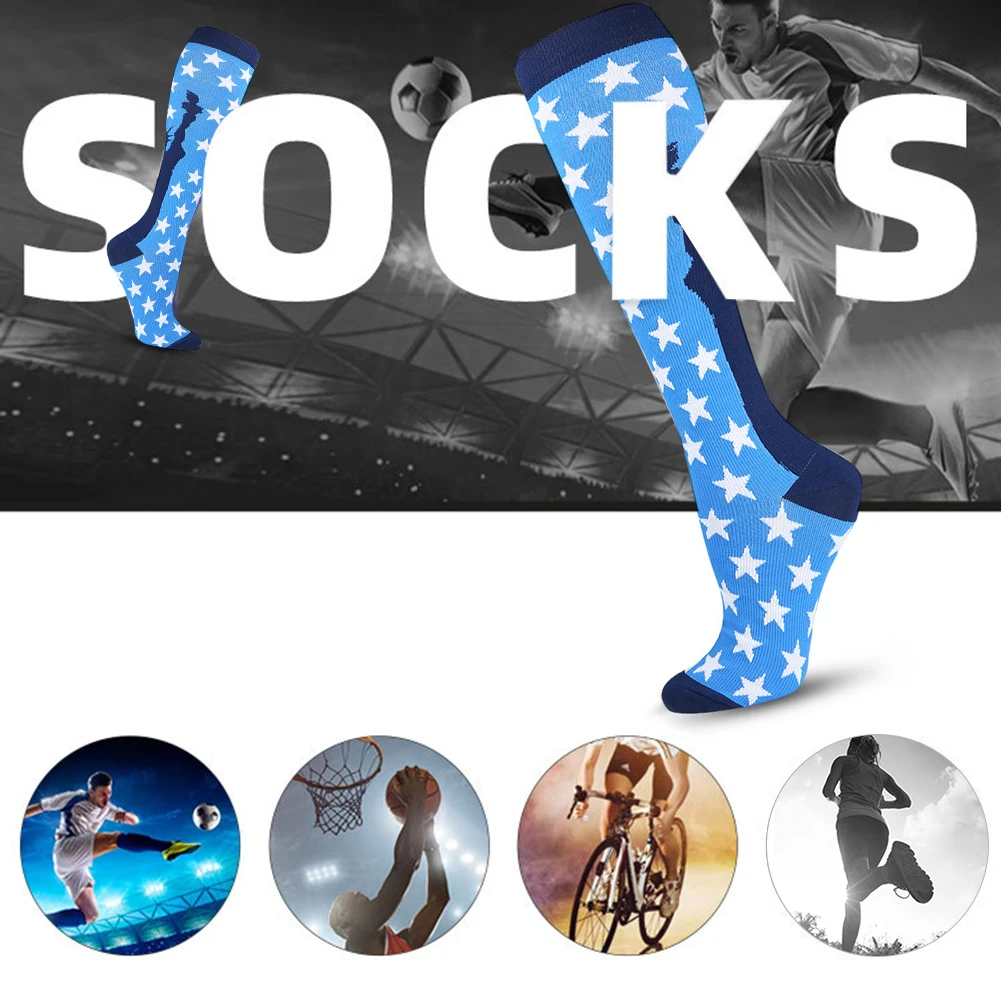 Компрессионные носки с принтом для бега, нейлоновые с принтом звезд, уличные длинные чулки, медицинские чулки для кормления, спортивные нос... 
Компрессионные носки с принтом для бега, нейлоновые с принтом звезд, уличные длинные чулки, медицинские чулки для кормления, спортивные нос...