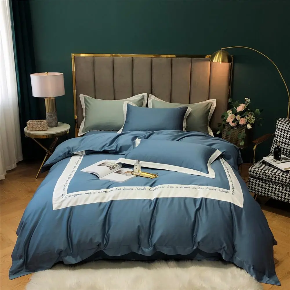 Egyptian cotton Bedding Set 60S Premium qualitySimple style embroidery Bed set Duvet Cover Bed Sheet pillowcases
Egyptian cotton Bedding Set 60S Premium qualitySimple style embroidery Bed set Duvet Cover Bed Sheet pillowcases