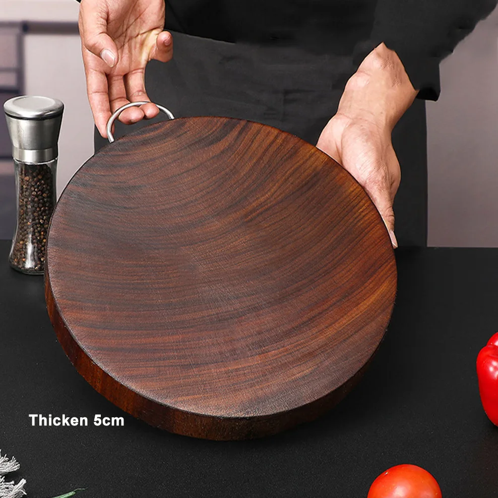 36*5CM African Ironwood Cutting Board Round Thickening Chopping Board For Kitchen Mildew Proof Solid Wood Cutting Board
36*5CM African Ironwood Cutting Board Round Thickening Chopping Board For Kitchen Mildew Proof Solid Wood Cutting Board