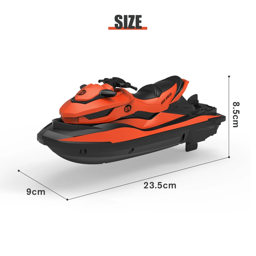 Мини радиоуправляемая лодка M5 2020 ГГц 50 метров дистанционное управление летнее