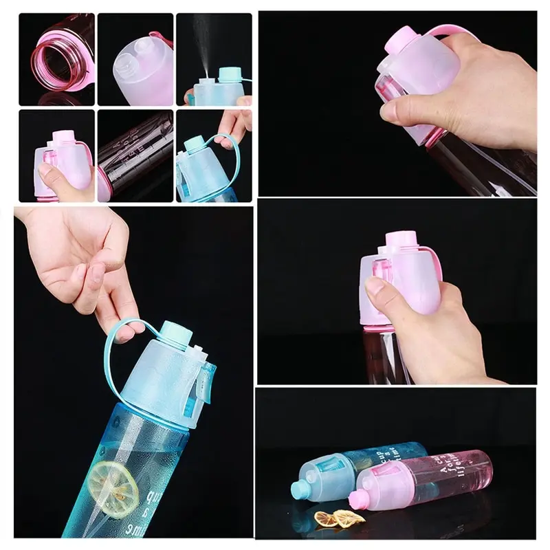For 600Ml 4 Color Solid Plastic Spray Cool Summer Sport Water Bottle Portable Climbing Outdoor Bike Shaker My Water Bottles
For 600Ml 4 Color Solid Plastic Spray Cool Summer Sport Water Bottle Portable Climbing Outdoor Bike Shaker My Water Bottles