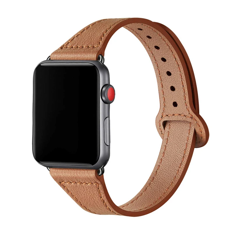 Genuine Leather loop strap For Apple watch band 45mm 41mm 38mm 40mm 44mm 42mm for iWatch SE/7/6/5/4/3/2 Slim bracelet wristbelt
Genuine Leather loop strap For Apple watch band 45mm 41mm 38mm 40mm 44mm 42mm for iWatch SE/7/6/5/4/3/2 Slim bracelet wristbelt