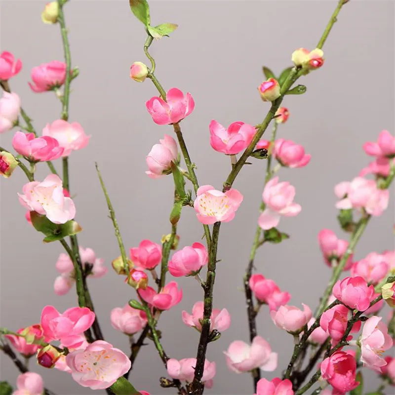 10Pcs Fake Peach Blossom (5 stems/piece) 27.56" Length Simulation Plum Blossoms for Wedding Home Decorative Artificial Flowers
10Pcs Fake Peach Blossom (5 stems/piece) 27.56" Length Simulation Plum Blossoms for Wedding Home Decorative Artificial Flowers