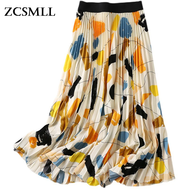 ZCSMLL High Waist Elastic Oil Painting Printed Pleated A-line Skirt 2021 Autumn Winter New Women's Fashion TH729
ZCSMLL High Waist Elastic Oil Painting Printed Pleated A-line Skirt 2021 Autumn Winter New Women's Fashion TH729