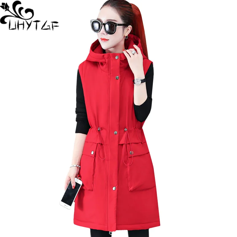 UHYTGF Vests for women Fashion Down jacket Casual Warm Autumn Winter Waistcoat Female Hooded Parker plus size Vest Jackets 1811
UHYTGF Vests for women Fashion Down jacket Casual Warm Autumn Winter Waistcoat Female Hooded Parker plus size Vest Jackets 1811