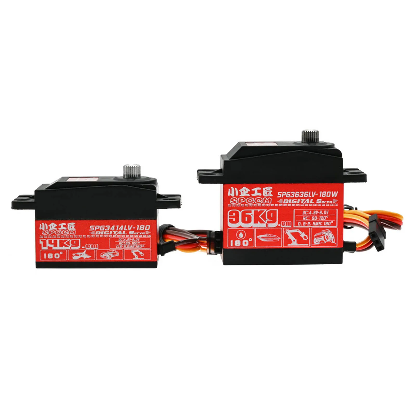 36kg High Torque Motor Servo Metal Gear Digital for Robotic DIY RC Car (Control Angle 180)
36kg High Torque Motor Servo Metal Gear Digital for Robotic DIY RC Car (Control Angle 180)