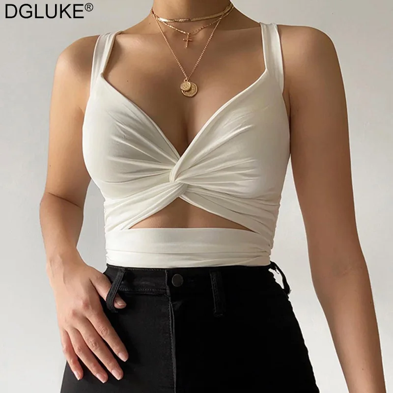 Cross Wrap Crop Top Women Sexy Hollow Out Backless Cami Top White Spaghetti Strap Short Tank Top
Cross Wrap Crop Top Women Sexy Hollow Out Backless Cami Top White Spaghetti Strap Short Tank Top