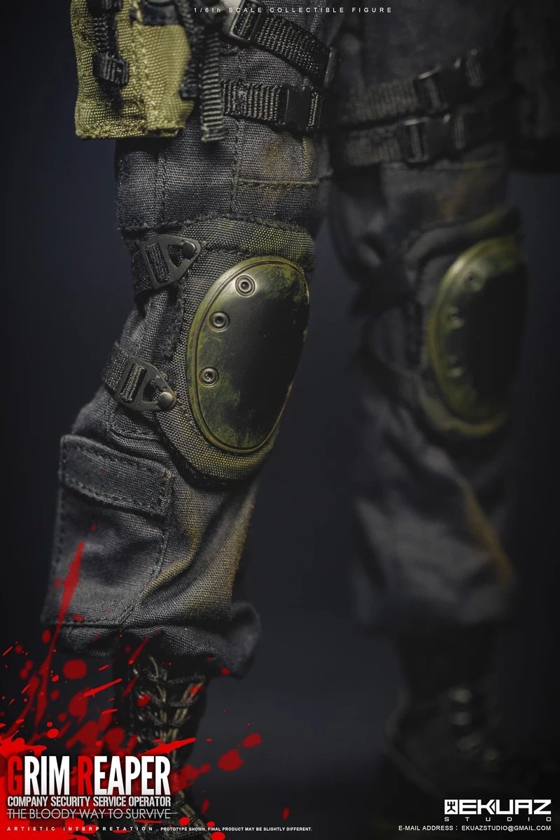 For Sale 1/6th EKUAZ STUDIO EKS05 Grim Reaper Black Knee Pads Model Can Suit Mostly 12inch Doll Soldier Collection
For Sale 1/6th EKUAZ STUDIO EKS05 Grim Reaper Black Knee Pads Model Can Suit Mostly 12inch Doll Soldier Collection