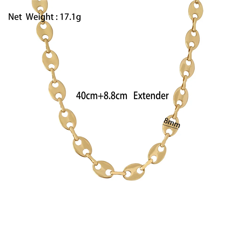 single Layered Punk Rock Gold Sliver Color Aluminium Chain Choker Necklace For Women Link Collar Clavicle Statement Jewelry
single Layered Punk Rock Gold Sliver Color Aluminium Chain Choker Necklace For Women Link Collar Clavicle Statement Jewelry