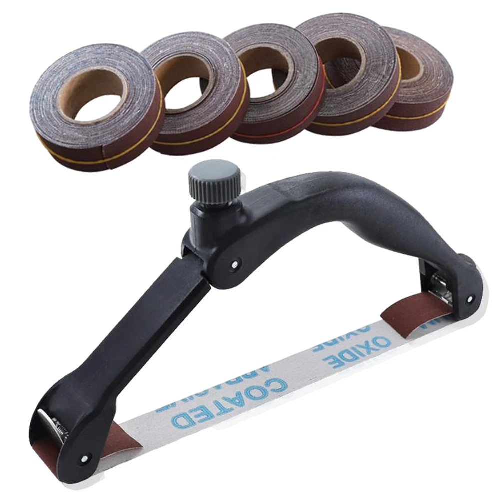 Handheld Bow-Shaped Sandpaper Holder Adjustable Manual Sander With 5 Rolls Sandpaper For Polishing Wood Product Metal Automobile
Handheld Bow-Shaped Sandpaper Holder Adjustable Manual Sander With 5 Rolls Sandpaper For Polishing Wood Product Metal Automobile