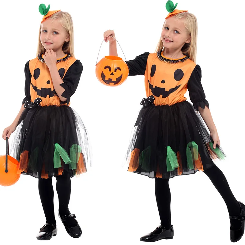 Kids Girls Pumpkin Dresses Trick or Treat Outfit Halloween Cosplay Costumes Masquerade Carnival Party Role Play Dress Up Suit
Kids Girls Pumpkin Dresses Trick or Treat Outfit Halloween Cosplay Costumes Masquerade Carnival Party Role Play Dress Up Suit