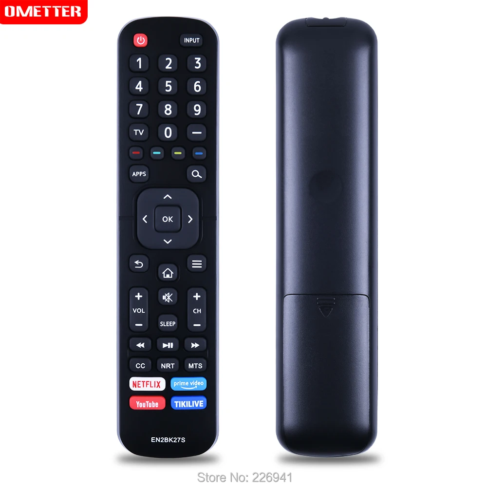 EN2BK27S use for hisense lcd tv remote control with Netflix with Prime Video with YouTube and Tikilive Shortcut App Keys remoto
EN2BK27S use for hisense lcd tv remote control with Netflix with Prime Video with YouTube and Tikilive Shortcut App Keys remoto