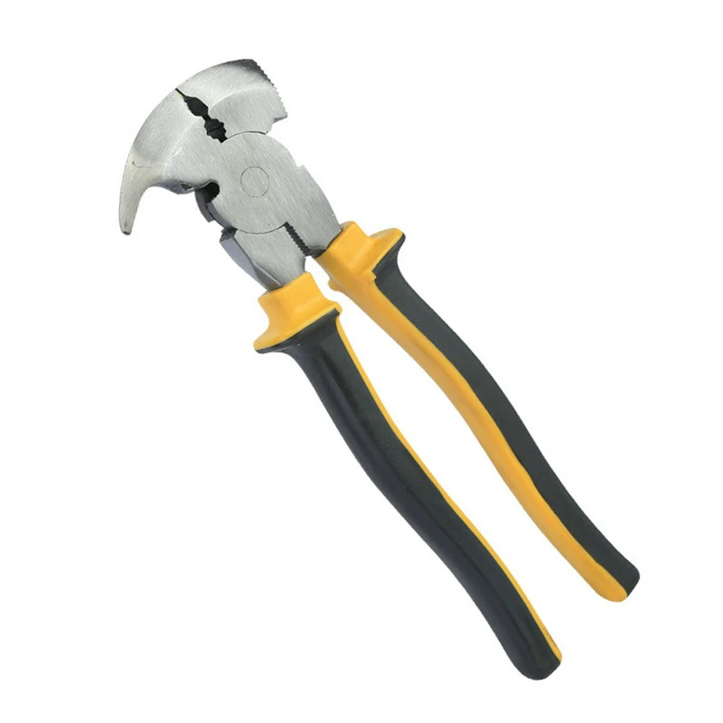 10 Inch Garden Fence Pliers Parallel Jaws Soft Grip For Wire Cutters Fencing Hammer Tool CR-V' Steel Multi Purpose Tools
10 Inch Garden Fence Pliers Parallel Jaws Soft Grip For Wire Cutters Fencing Hammer Tool CR-V' Steel Multi Purpose Tools