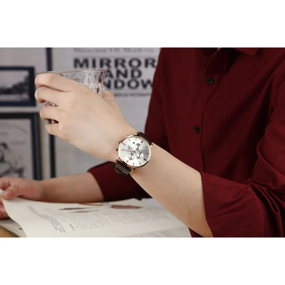 SENORS New Fashion Men Watches Analog Quartz Wristwatches 30M Waterproof Chronograph Sport Date Leather Band Watches montre homm
SENORS New Fashion Men Watches Analog Quartz Wristwatches 30M Waterproof Chronograph Sport Date Leather Band Watches montre homm
