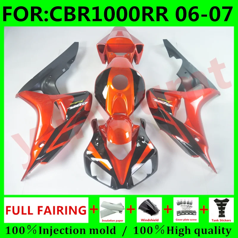 New ABS Motorcycle Fairings Kit Fit For Honda CBR1000RR 2006 2007 cbr1000 RR CBR 1000RR 06 07 bodywork fairing set black orange
New ABS Motorcycle Fairings Kit Fit For Honda CBR1000RR 2006 2007 cbr1000 RR CBR 1000RR 06 07 bodywork fairing set black orange