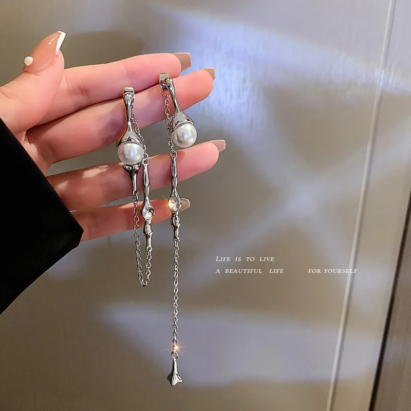 Exaggerate Tassel Asymmetrical Earrings for Women Korean Fashion Jewelry 925 Silver Needle Unusual Earrings Accessories for Girl
Exaggerate Tassel Asymmetrical Earrings for Women Korean Fashion Jewelry 925 Silver Needle Unusual Earrings Accessories for Girl