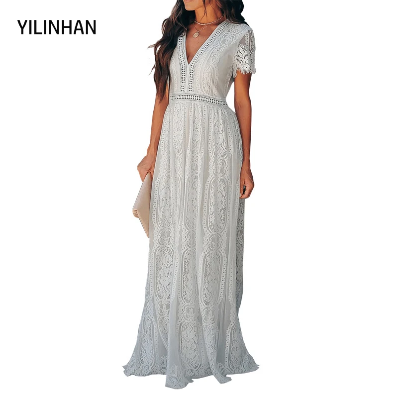 YILINHAN Dresses For Women 2022 Elegant New Fashion Sale Retro Temperament Sexy Lace V-Neck Short Sleeve White Knitted Dress
YILINHAN Dresses For Women 2022 Elegant New Fashion Sale Retro Temperament Sexy Lace V-Neck Short Sleeve White Knitted Dress