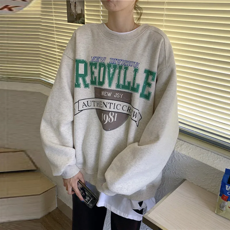Plus Velvet Thick Fake Two-piece Lazy Style Sweatshirts Ins Women Tide Ins Autumn-winter 2020 New Loose Korean Student Jacket
Plus Velvet Thick Fake Two-piece Lazy Style Sweatshirts Ins Women Tide Ins Autumn-winter 2020 New Loose Korean Student Jacket