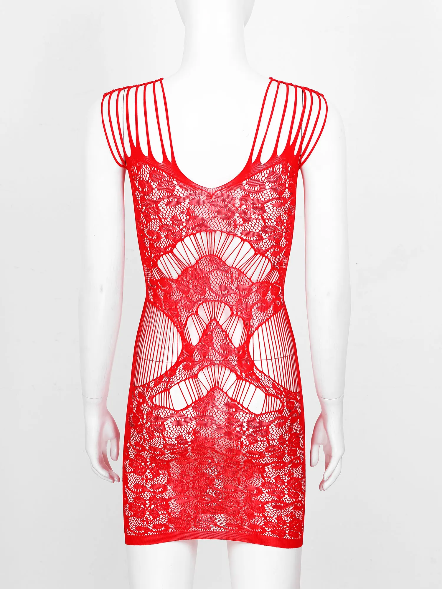 Adult Ladies Hollow Out Fishnet Lingerie Sexy Bodycon Dress Sleeveless Stretchy Mesh Babydoll Clubwear Mini Dresses for Womens
Adult Ladies Hollow Out Fishnet Lingerie Sexy Bodycon Dress Sleeveless Stretchy Mesh Babydoll Clubwear Mini Dresses for Womens