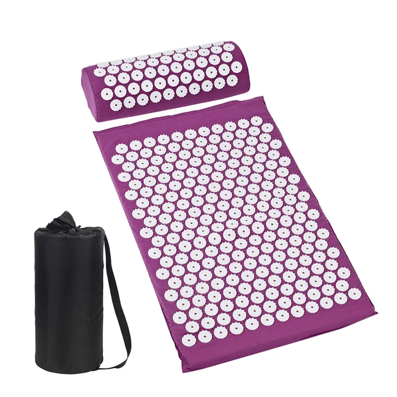 High Quality Massage Yoga Mat Relieve Stress Spike Back Body Foot Pain Mat Acupressure with Pillow set
High Quality Massage Yoga Mat Relieve Stress Spike Back Body Foot Pain Mat Acupressure with Pillow set