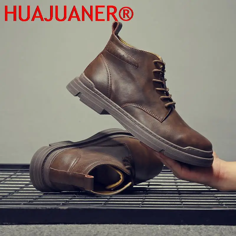 2022 High Quality Genuine Leather Men Shoes Spring Winter Casual Ankle Boots Outdoor Work Snow Boots Lace-Up Classic Shoes
2022 High Quality Genuine Leather Men Shoes Spring Winter Casual Ankle Boots Outdoor Work Snow Boots Lace-Up Classic Shoes