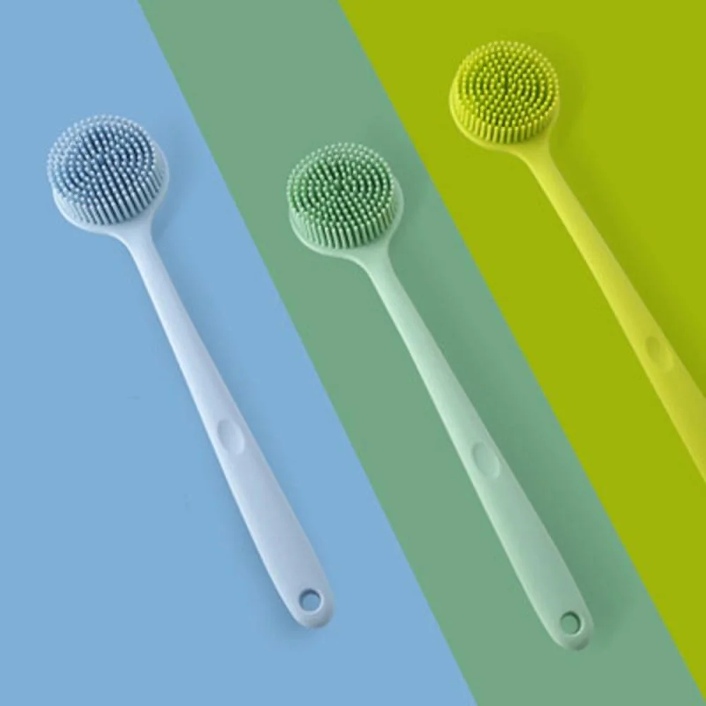Silicone Bath Brush Back Scrubber With Long Handle Double-Sided Massage Bath Detachable Back Rubbing For Bathing
Silicone Bath Brush Back Scrubber With Long Handle Double-Sided Massage Bath Detachable Back Rubbing For Bathing