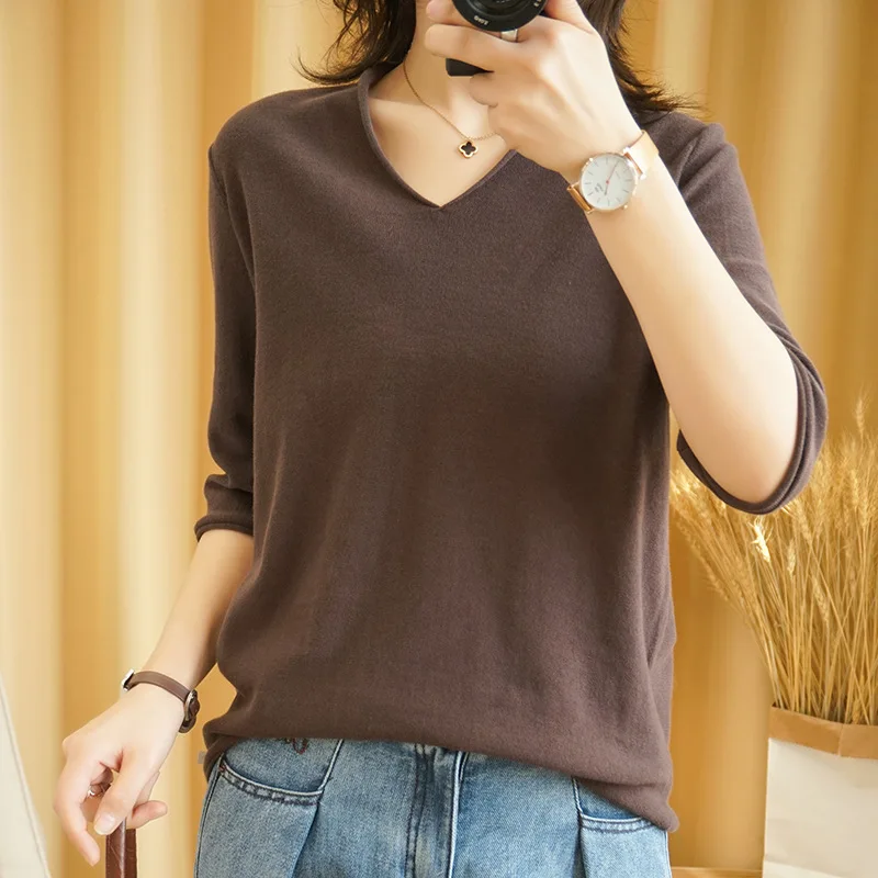 2022 Summer Cotton Hemp Knitting Long Sleeve Woman V-Neck Loose Thin Style Pullover Bottom Sweater Sweater Jacket Tide
2022 Summer Cotton Hemp Knitting Long Sleeve Woman V-Neck Loose Thin Style Pullover Bottom Sweater Sweater Jacket Tide