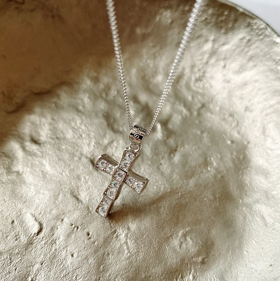 Amaiyllis 925 Sterling Silver Minimalist Cross Necklace CZ Zirconium Chic Necklace Pendants For Women Jewelry
Amaiyllis 925 Sterling Silver Minimalist Cross Necklace CZ Zirconium Chic Necklace Pendants For Women Jewelry