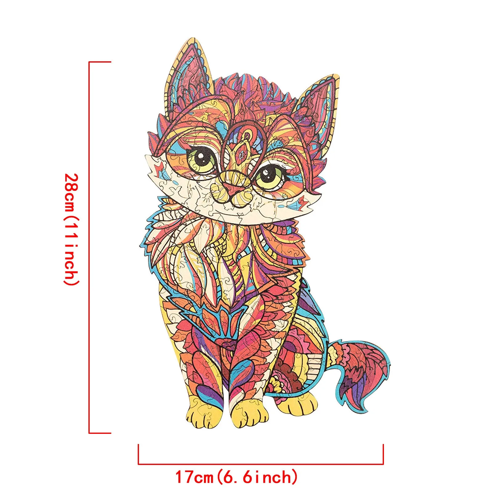 Educational Wooden cat Puzzle Unique Shaped Animal Gifts For Adults And Children montessori Home decoration montessori baby toys
Educational Wooden cat Puzzle Unique Shaped Animal Gifts For Adults And Children montessori Home decoration montessori baby toys