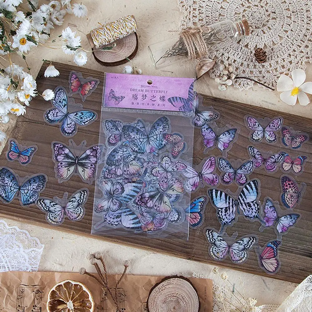 40Pcs/lot Butterfly Deco Stickers Scrapbooking DIY Journal Plants Decoration Album Stationery Stickers
40Pcs/lot Butterfly Deco Stickers Scrapbooking DIY Journal Plants Decoration Album Stationery Stickers