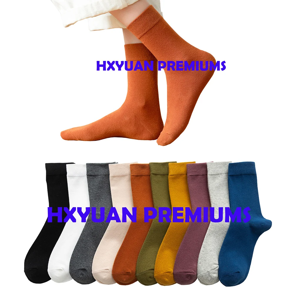 Free Size Middle Tube High Quality Solid Color Combed Cotton Socks For Women And Girls
Free Size Middle Tube High Quality Solid Color Combed Cotton Socks For Women And Girls