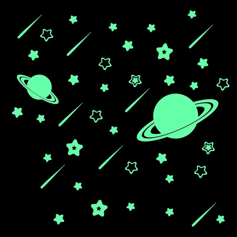 Fluorescent Meteor Stars Glow in the Dark Wall Stickers Cartoon Astronomy Luminous Stickers Kids Rooms Ceiling Decoration Decals 
Fluorescent Meteor Stars Glow in the Dark Wall Stickers Cartoon Astronomy Luminous Stickers Kids Rooms Ceiling Decoration Decals