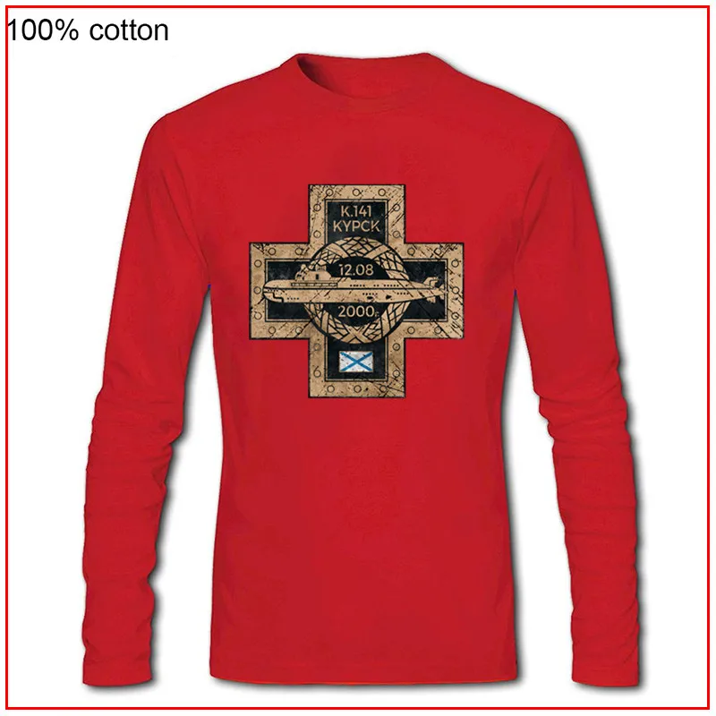 2020 Fashion Customize men Russian Submarine Kursk Adventure T Shirt Vintage Style Funny undersea boat Long sleeves men T Shirts
2020 Fashion Customize men Russian Submarine Kursk Adventure T Shirt Vintage Style Funny undersea boat Long sleeves men T Shirts