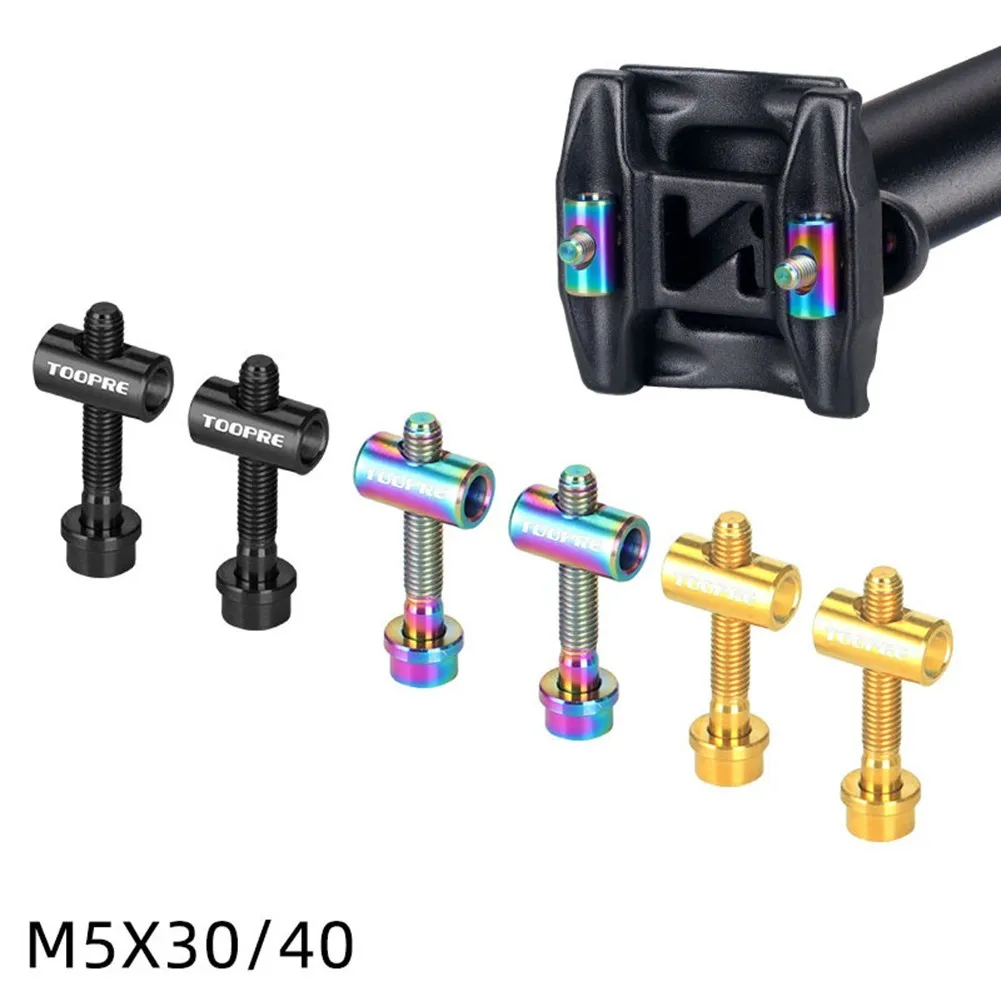 2PCS TOOPRE M5x30/40mm Screws Titanium Alloy Bicycle Seat Post Bolts MTB Road Bike Seat Tube Screws Outdoor Cycling Spare Parts
2PCS TOOPRE M5x30/40mm Screws Titanium Alloy Bicycle Seat Post Bolts MTB Road Bike Seat Tube Screws Outdoor Cycling Spare Parts