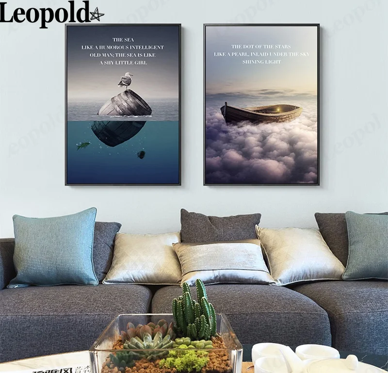 Modern Creative Seascape Canvas Poster Ocean Boat Bird Painting Wall Art Modular Nordic Home Living Room Decoration
Modern Creative Seascape Canvas Poster Ocean Boat Bird Painting Wall Art Modular Nordic Home Living Room Decoration