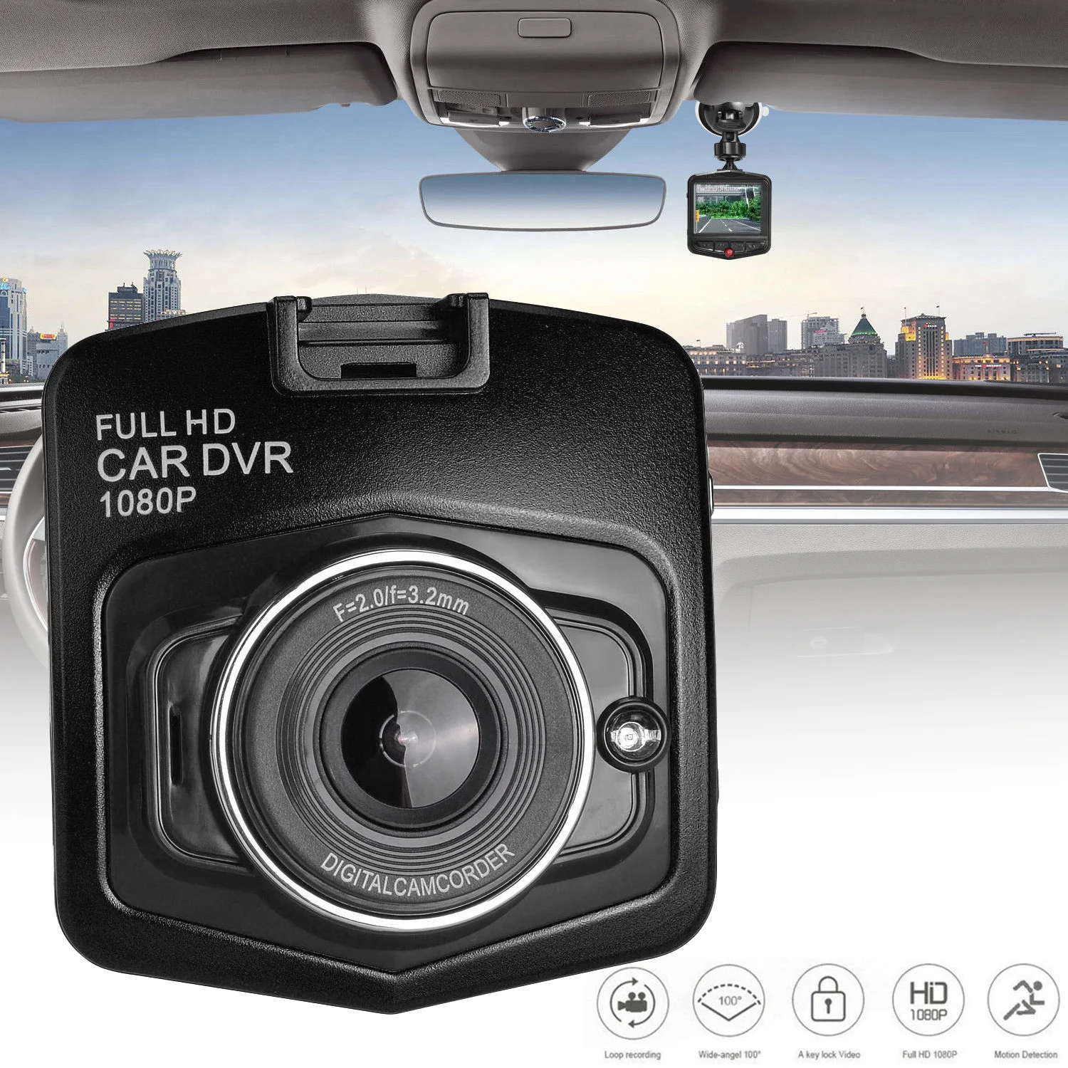Car DVR Driving Recorder Camera Car DVRs 1080P 2.4inch LCD Vehicle Video Dash Cam Video Recorders G Sensor
Car DVR Driving Recorder Camera Car DVRs 1080P 2.4inch LCD Vehicle Video Dash Cam Video Recorders G Sensor