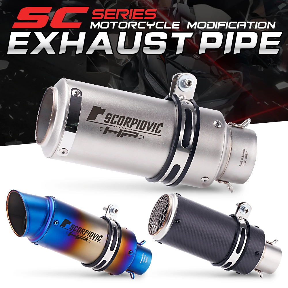 Universal motorcycle exhaust silencer, 51mm, exhaust for kawasaki er6n sv650 crf 230 z800 r1 cb650f cb1000r cbr250r
Universal motorcycle exhaust silencer, 51mm, exhaust for kawasaki er6n sv650 crf 230 z800 r1 cb650f cb1000r cbr250r