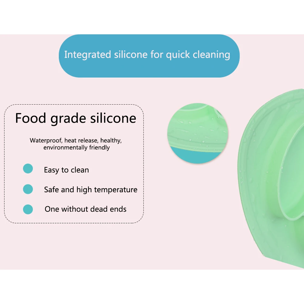 Integrated Feeding Tray Foldable Silicone No Fading Eating Children Plate Anti Fall Non Toxic Odorless Compartment With Suction
Integrated Feeding Tray Foldable Silicone No Fading Eating Children Plate Anti Fall Non Toxic Odorless Compartment With Suction