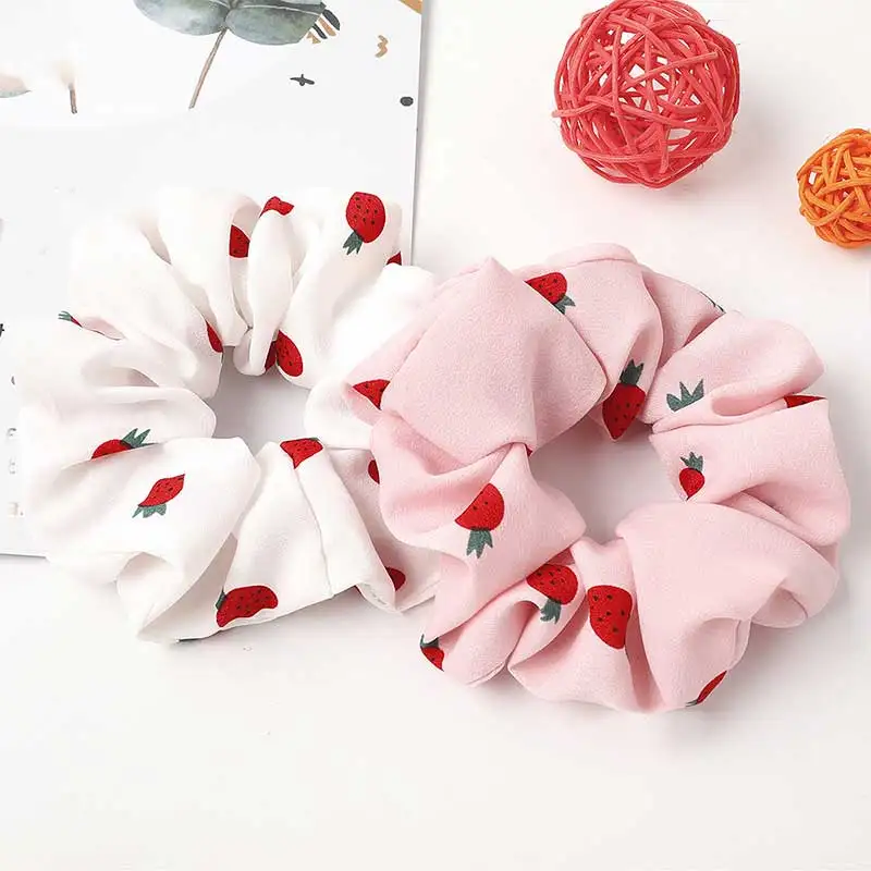Small Strawberry Flower Printed Scrunchies Elastic Hair Ties Girls Sweet Pink Ponytail Hair Ropes Women Korean Hair Accessories
Small Strawberry Flower Printed Scrunchies Elastic Hair Ties Girls Sweet Pink Ponytail Hair Ropes Women Korean Hair Accessories