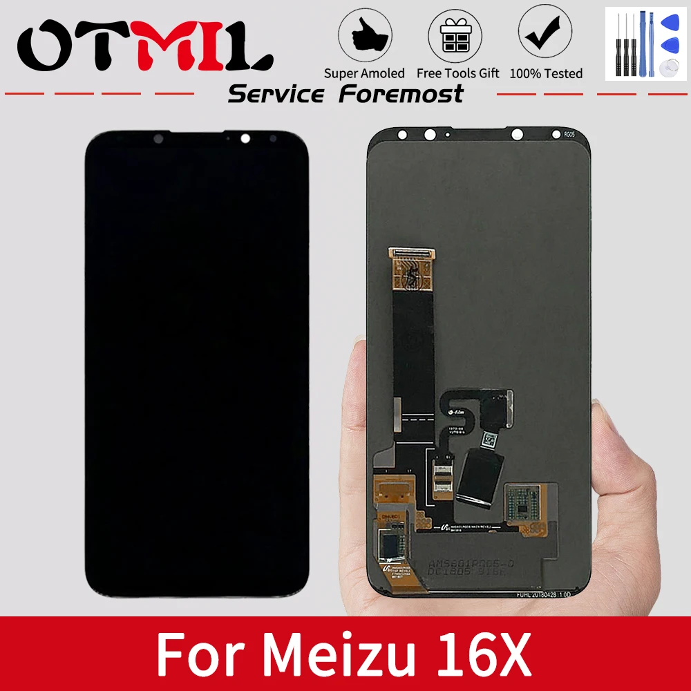 ЖК-дисплей OTMIL 6,0 дюйма для Meizu 16X, сенсорный экран, оцифровка, сборка M872Q, M872H, для Meizu 16X, экран для MEIZU 16X, M872
ЖК-дисплей OTMIL 6,0 дюйма для Meizu 16X, сенсорный экран, оцифровка, сборка M872Q, M872H, для Meizu 16X, экран для MEIZU 16X, M872