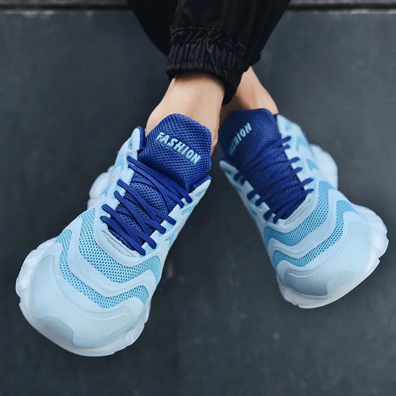 Men's Fashion Sneakers Platform Rubber Damping Sports Shoes Lace-Up Breathable Mesh Jogging Shoes Outdoor Walking Shoes
Men's Fashion Sneakers Platform Rubber Damping Sports Shoes Lace-Up Breathable Mesh Jogging Shoes Outdoor Walking Shoes