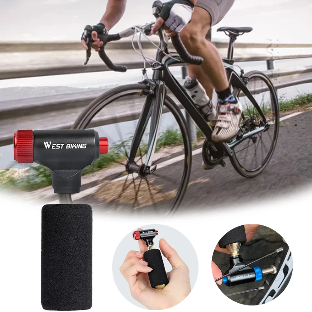 Portable CO2 Pump Bicycle Fast Air Inflator Mini Hand Pump Compatible Presta / Schrader Valve Adapter Cycling MTB Bike Pump
Portable CO2 Pump Bicycle Fast Air Inflator Mini Hand Pump Compatible Presta / Schrader Valve Adapter Cycling MTB Bike Pump