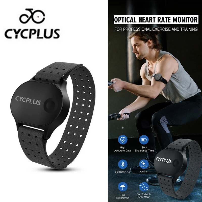 CYCPLUS H1 Heart Rate Monitor Wrist Band Arm Belt Bluetooth ANT Cyclilng Accessories Sensor for Wahoo Zwift GPS Bike Computer
CYCPLUS H1 Heart Rate Monitor Wrist Band Arm Belt Bluetooth ANT Cyclilng Accessories Sensor for Wahoo Zwift GPS Bike Computer