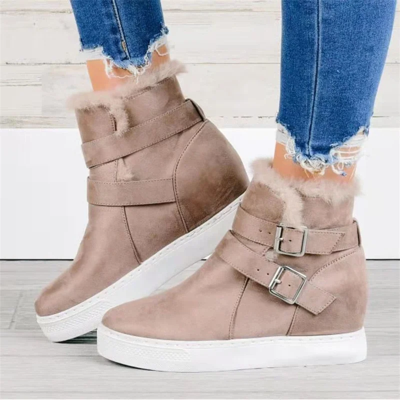 High Top Suede Boots for Women Flat Plush Warm Winter Non-slip Casual Shoes Elegant Short Boots Women's Footwear
High Top Suede Boots for Women Flat Plush Warm Winter Non-slip Casual Shoes Elegant Short Boots Women's Footwear