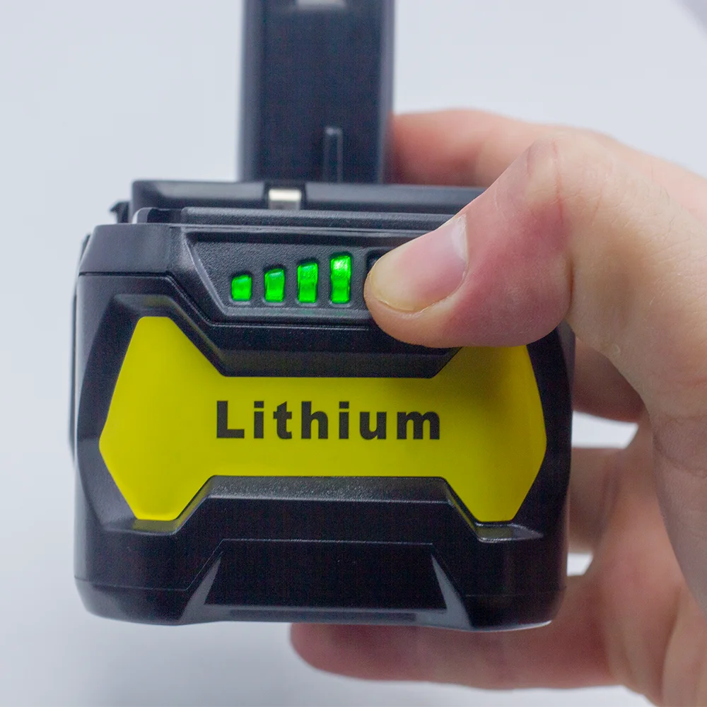 For Ryobi 18V Battery 5.0AH BPL1820 P108 P106 RB18L50 RB18L40 Cordless Power Tool Battery Powerful+Charger 7000mah
For Ryobi 18V Battery 5.0AH BPL1820 P108 P106 RB18L50 RB18L40 Cordless Power Tool Battery Powerful+Charger 7000mah